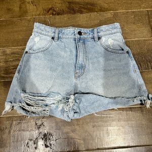 Excellent Condition Distressed Denim Shorts Boutique Sz 25